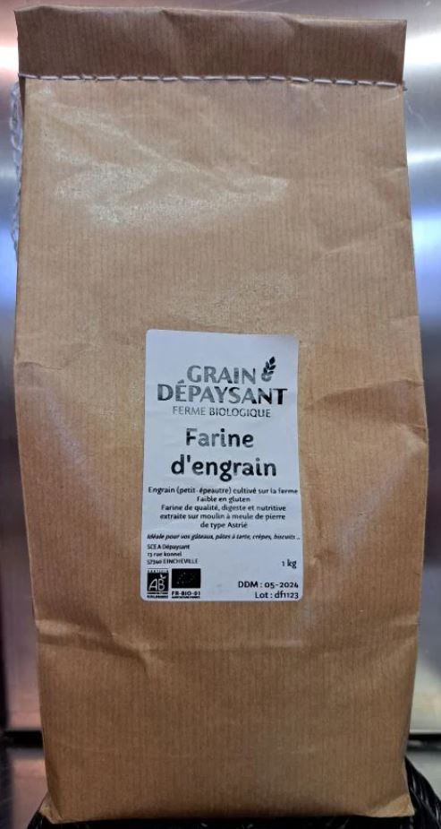  Farine d'Engrain (Petit-Épeautre) Bio 1 kg (Certified Organic)