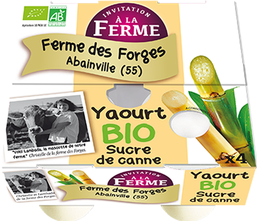 Yaourt fermier sucre de canne Bio