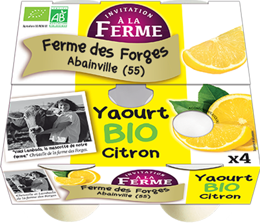 Organic Farm Yogurt with Lemon
