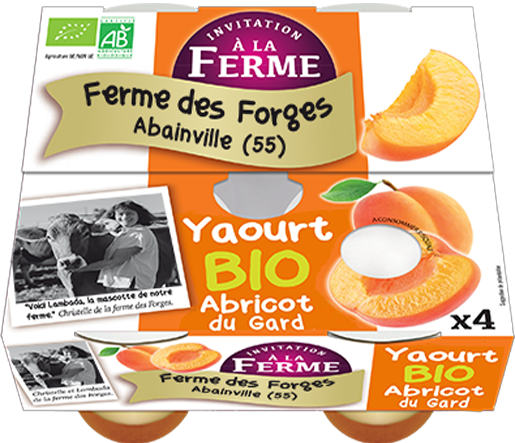 Yaourt abricot du Gard Bio