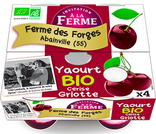 Yaourt Bio à la Griotte 4x125g bio