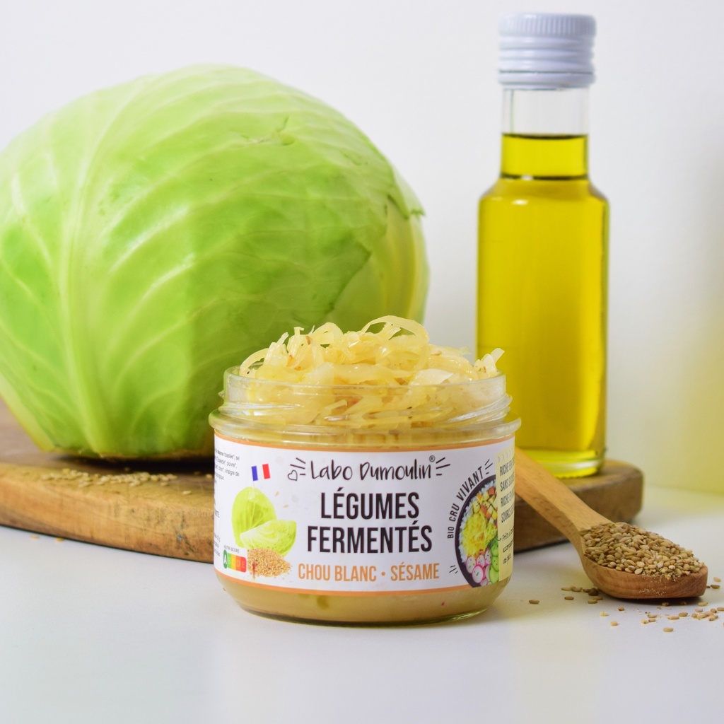 Fermented Vegetables White Cabbage & Sesame 180g