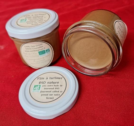 Pâte à tartiner nature BIO 120g 