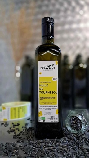  Organic Sunflower Oil (Huile de Tournesol Bio) 750ml