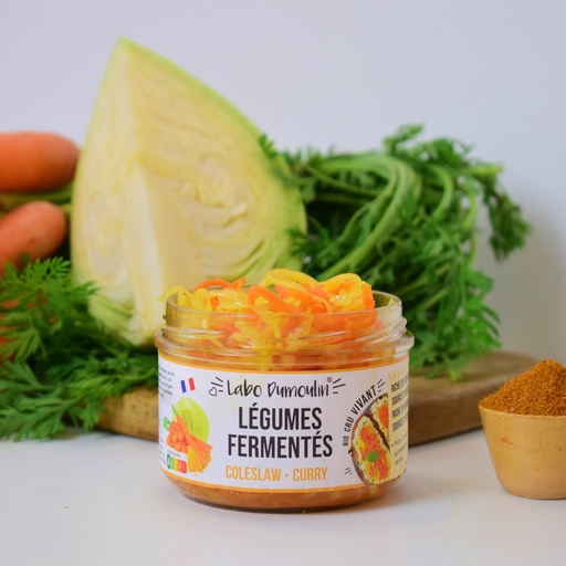 Légumes fermentés Coleslaw Curry 180g