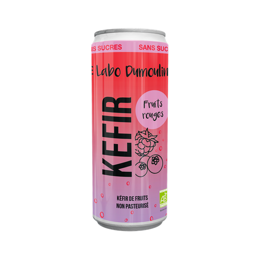 Kefir fruits rouges Bio en canette 25cl