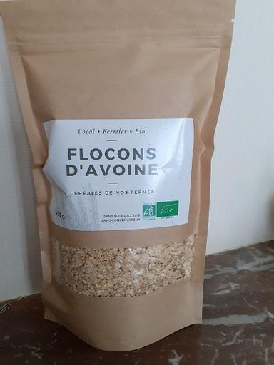 Avoine floconnée 500 g (Agriculture Biologique)