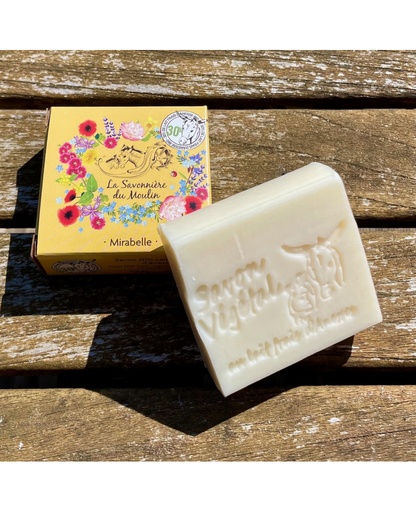 Savon au lait d'Ânesse à la Mirabelle (Agriculture Biologique)
