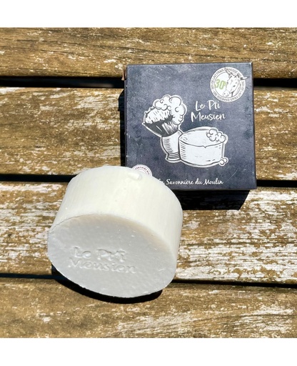 Savon barbe parfumé "le pt'it Meusien" au lait d'Ânesse (Agriculture Biologique)