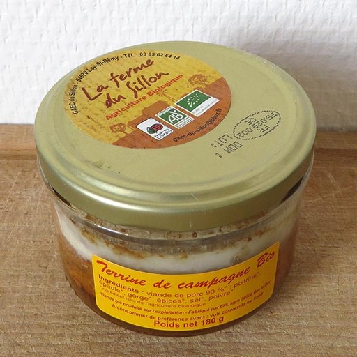 Terrine de porc BIO 