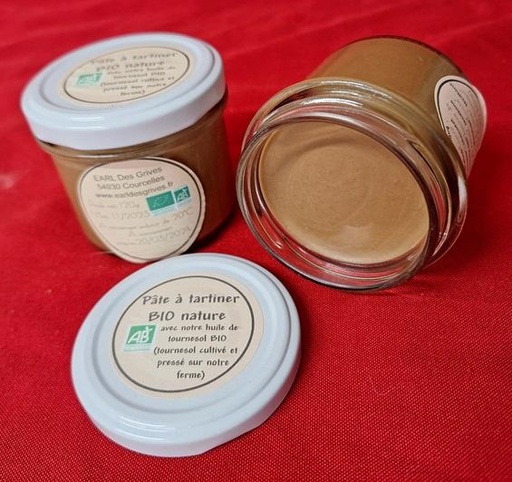 Pâte à tartiner nature BIO 120g 