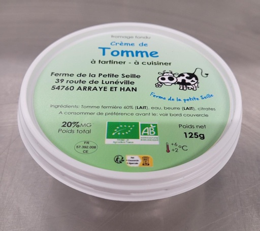 Crème de Tome de la Seille 125g bio